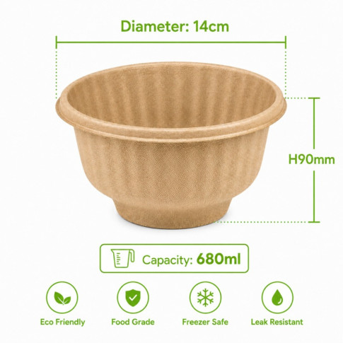 Pot à soupe pulpe avec couvercle  H90mm 680ml