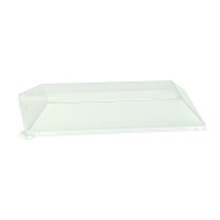 Couvercle plat transparent en plastique PET 275x140mm H30mm