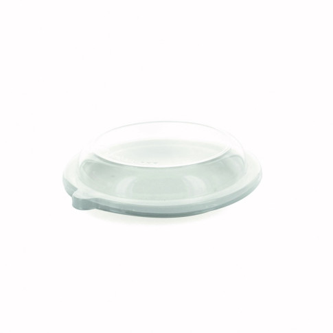 Couvercle plat transparent en plastique PET  H25mm