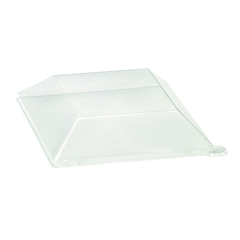 Couvercle RPET transparent  160x160mm H38mm