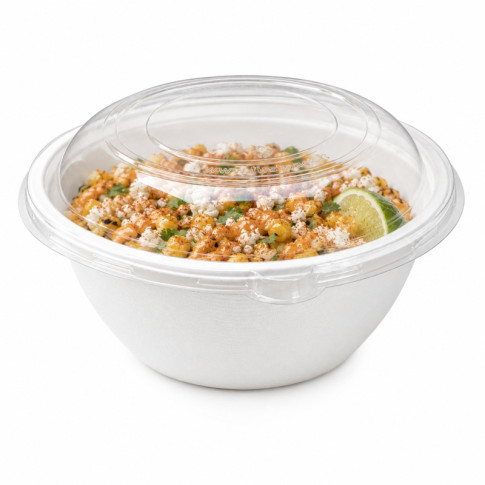 Couvercle plat transparent en plastique PET  H30mm