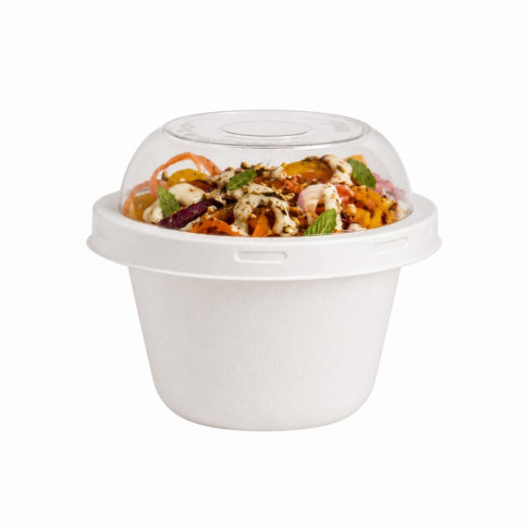 Couvercle plat transparent en plastique PET  H25mm
