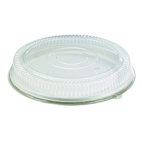 Couvercle plat transparent en plastique PET avec trou  H70mm