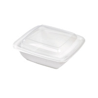 Couvercle plat transparent en plastique PET 205x205mm