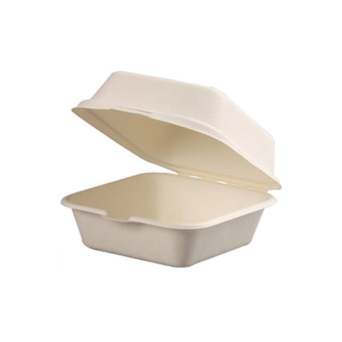 Coquille blanche en pulpe 150x150mm H76mm 460ml