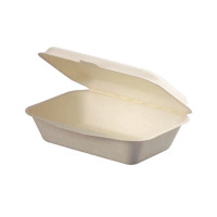 Coquille blanche en pulpe  190x140mm H60mm 600ml