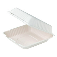 Coquille blanche en pulpe  220x204mm H84mm 850ml
