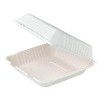 Coquille blanche en pulpe  220x204mm H84mm 850ml
