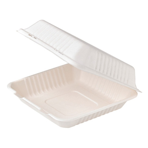 Coquille blanche en pulpe  234x231mm H80mm 1400ml