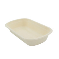 Boite rectangulaire brune en pulpe  229x134mm H44mm 750ml