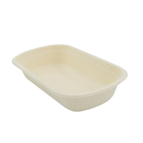 Boite rectangulaire brune en pulpe  229x134mm H44mm 750ml