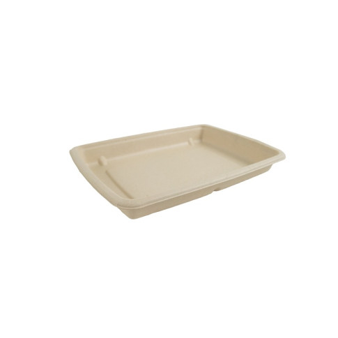 Plateau pulpe rectangulaire brun  226x162mm H27mm