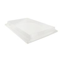Couvercle plat transparent en plastique PET 380x280mm H40mm