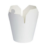 Pot carton blanc base ronde fermeture à fente  H120mm 950ml