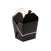 Boîte carré noir avec anse 100x100mm H110mm 950ml