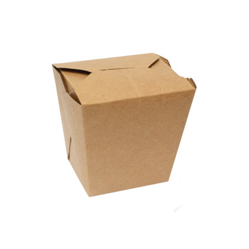 Pot carton rond kraft fermeture à fente 85x98mm H95mm 750ml