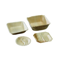 Bol carré en palmier  120x120mm H30mm 180ml