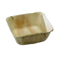 Bol carré en palmier  130x130mm H50mm 450ml