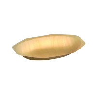 Assiette ovale en bois "Scandinavie"  195x125mm H25mm