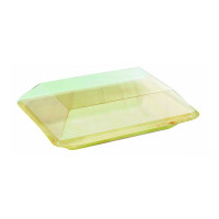 Couvercle Dôme Scandinavie transparent en plastique PET 190x140mm H20mm