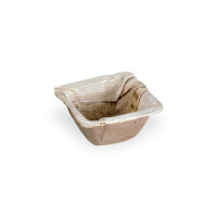 Coupelle carrée en palmier  63x63mm H33mm 35ml