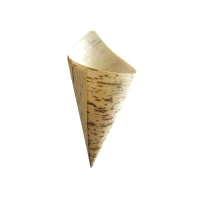 Cône en feuille de bambou  H125mm 44ml