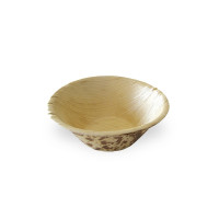 Mini bol en feuille de bambou "Zebra"  H28mm 60ml