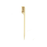 Pique à steak bambou Teppo Gushi, inscription Rare (bleu)   H90mm