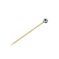 Pique bambou avec une extrémité décor football américain  H120mm