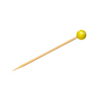 Pique bambou avec une extrémité décor tennis  H120mm
