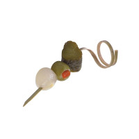 Pique bambou avec une extrémité en boucle  H90mm