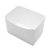 Barquette en carton blanc - FSC 90x60mm H40mm 300ml
