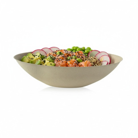 Bol ovale brun en pulpe "BioNchic"  240x145mm H63mm 1000ml