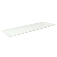 Plateau rectangulaire blanc en pulpe "BioNchic" 400x150mm