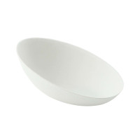 Mise en bouche blanche en pulpe Œuf 80x52mm H29mm