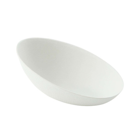 Mise en bouche blanche en pulpe Œuf 80x52mm H29mm