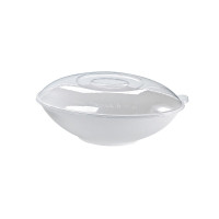 Couvercle BioNchic dôme transparent en plastique PET 240x150mm H43mm