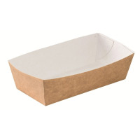 Barquette en carton kraft  140x65mm H42mm 460ml