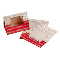 Sac SOS papier brun renforcé à fenêtre "Ecokraft" fermeture à bande autocollante 210x130mm H225mm