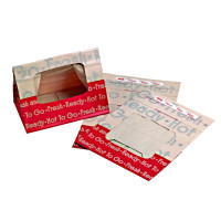 Sac SOS papier brun renforcé à fenêtre "Ecokraft" fermeture à bande autocollante  210x130mm H305mm