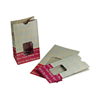 Sac SOS papier brun renforcé à fenêtre "Ecokraft"  153x110mm H285mm