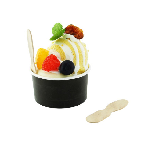 Cuillère à glace bois   H77mm
