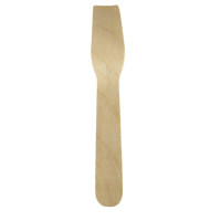 Cuillère à glace bois emballage papier kraft  H95mm