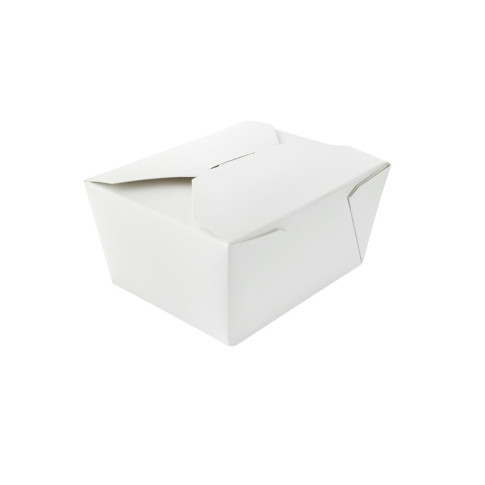 Boîte repas carton blanc 130x107mm H67mm 750ml