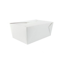 Boîte repas carton blanc 217x160mm H67mm 2000ml