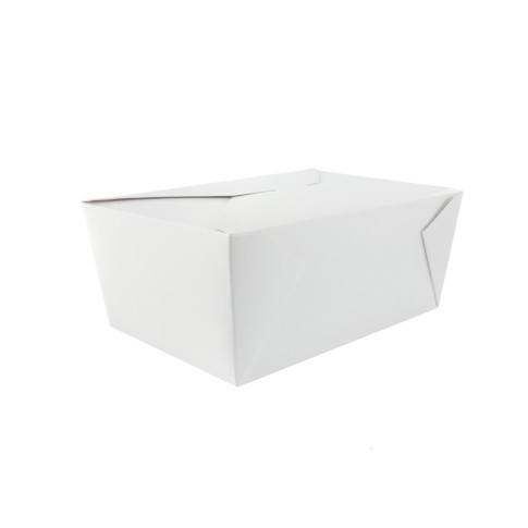Boîte repas carton blanc 217x160mm H67mm 2000ml
