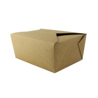 Boîte repas carton kraft laminé 225x166mm H92mm 3000ml