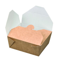 Boite repas carton kraft  110x90mm H50mm 450ml