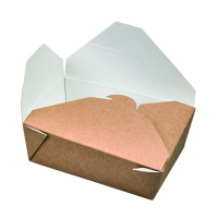 Boite repas carton kraft  155x117mm H50mm 800ml