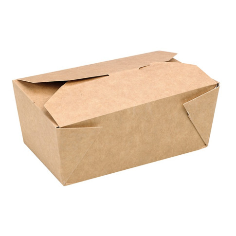 Boite repas carton kraft  155x117mm H50mm 800ml